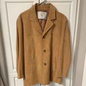 Dunst Elegant Suede Leather Jacket in Camel